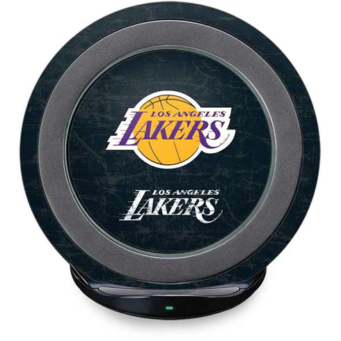 NBA Los Angeles Lakers Black Primary Logo Fast Charge Wireless Charging Stand Skin